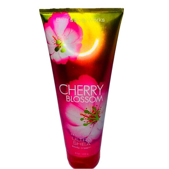 NEW Retired Bath & Body Works Cherry Blossom 24 Hr Moisturizer Ultra Shea Cream - Picture 1 of 7